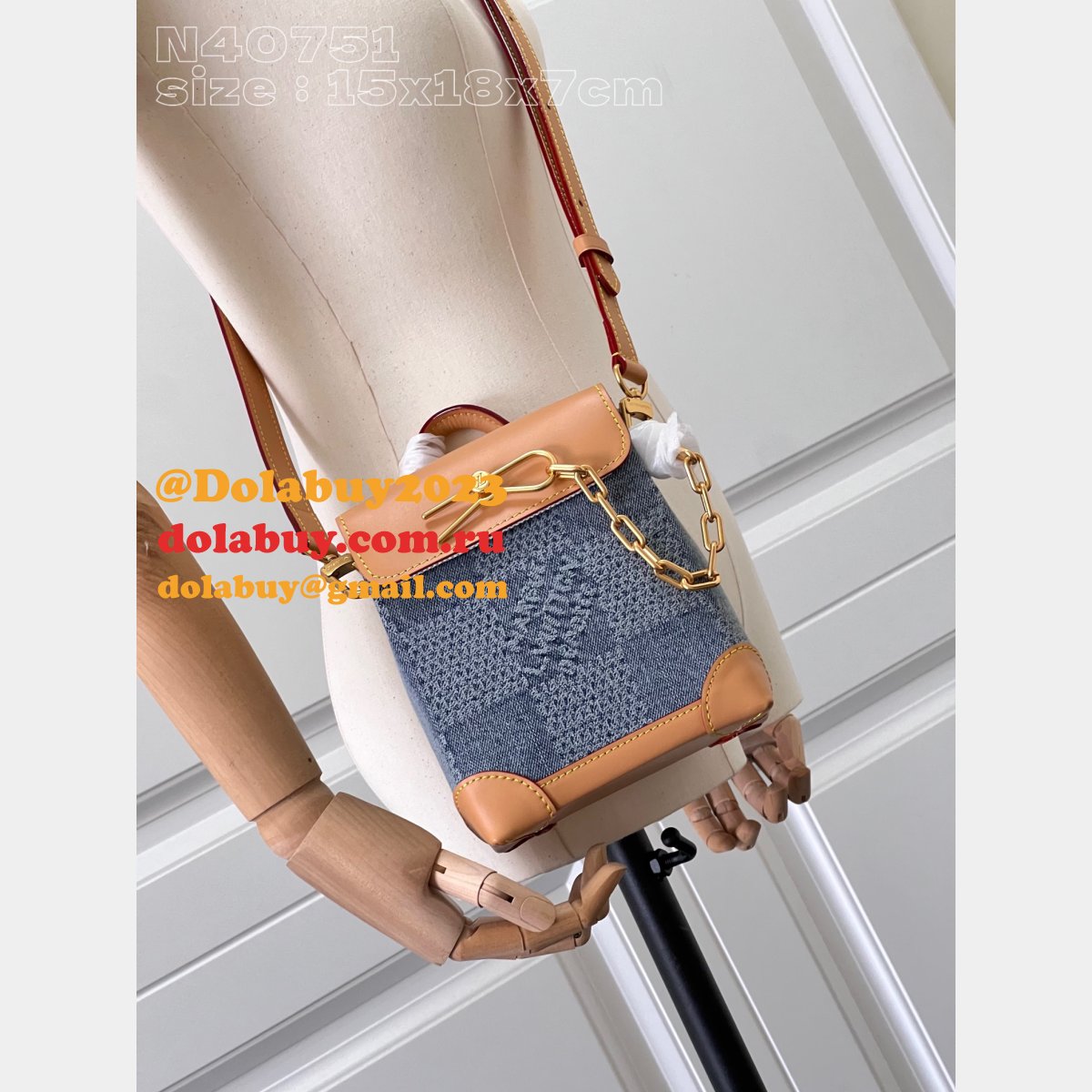 Designer Knockoff Louis Vuitton Nano Steamer N40751 Bag