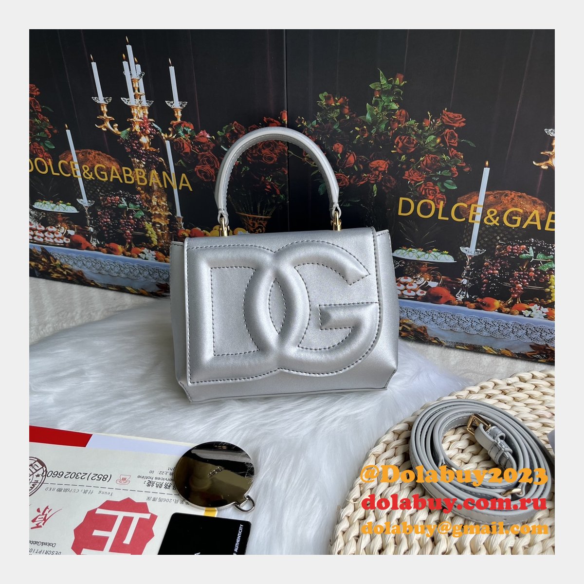 Buy Best 1:1 Replicas Dolce & Gabbana DG Logo 9112 Hand Bag