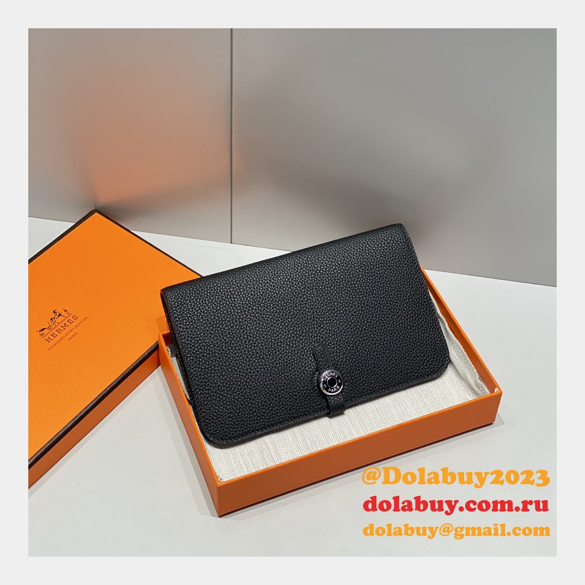 Luxury 1:1 Mirror Hermes Togo Passport Holder