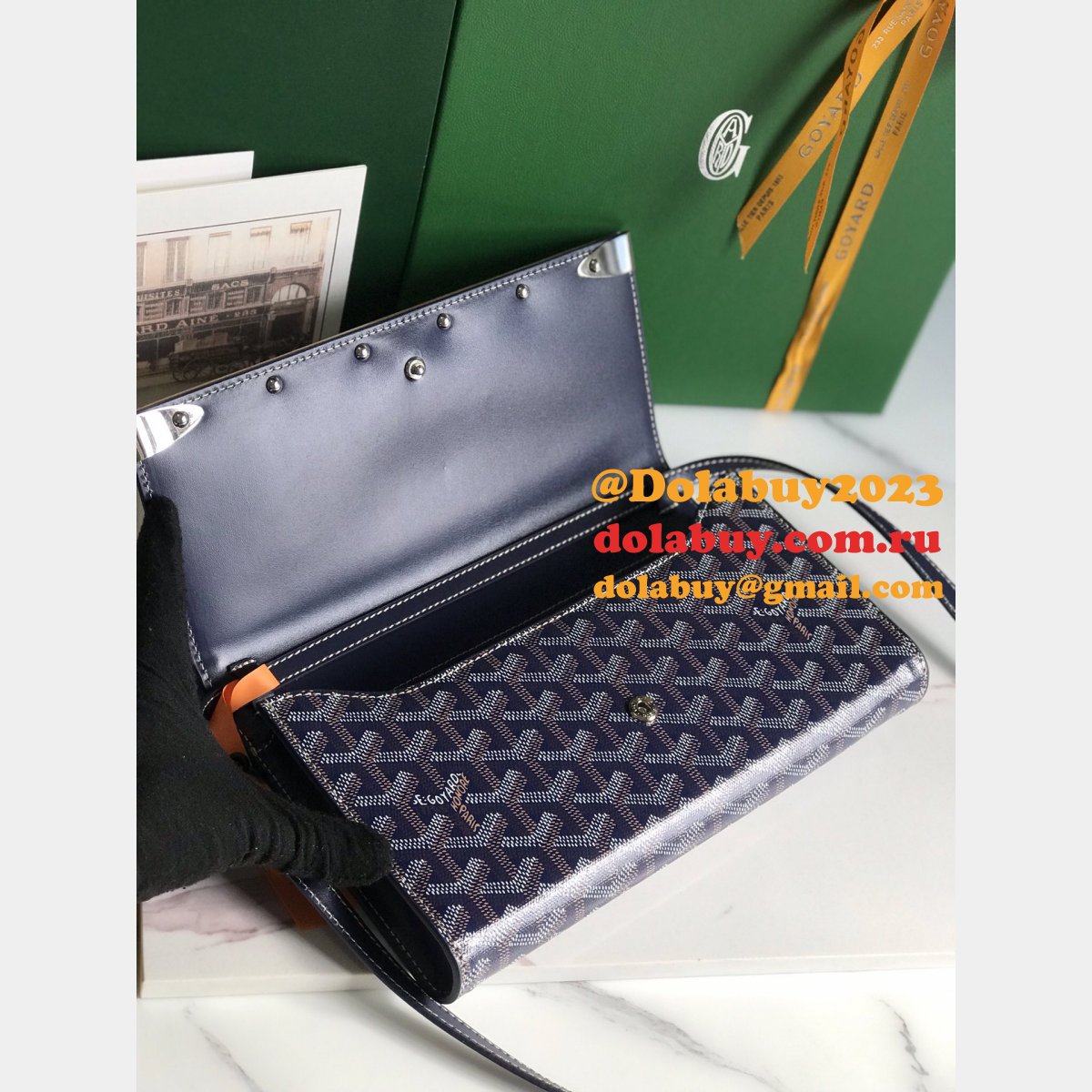 Monte-Carlo 020178 Designer Goyard Clutch Fashion Replica Bag