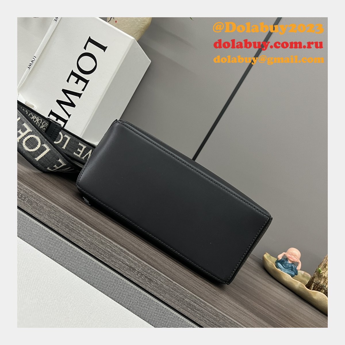 Inspired Loewe Small Puzzle Bag In Satin Calfskin 24CM With Strap