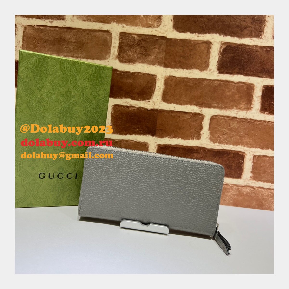 G*u*i best replica 456117 gg marmont zip around wallet