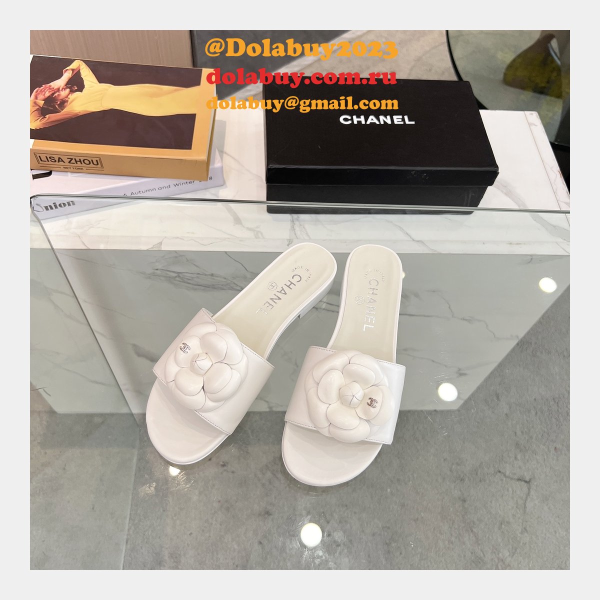 Luxury chane MULES slippers for women 2024