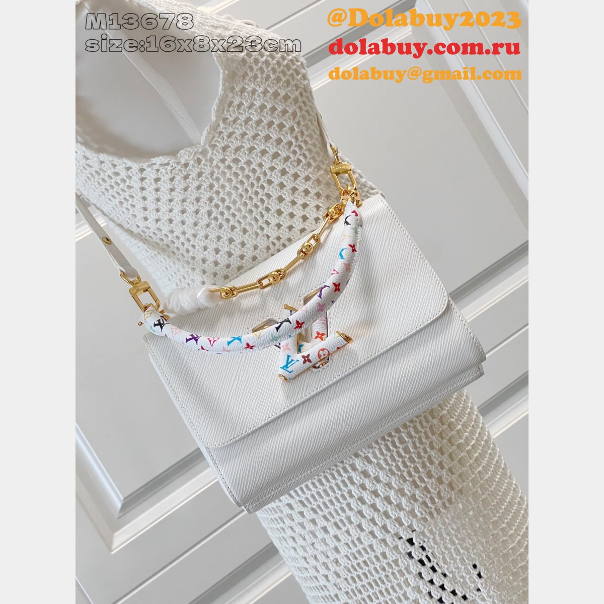 Louis Vuitton Copy LV x TM Twist MM Slim Epi Leather Lcons M13678 Bag