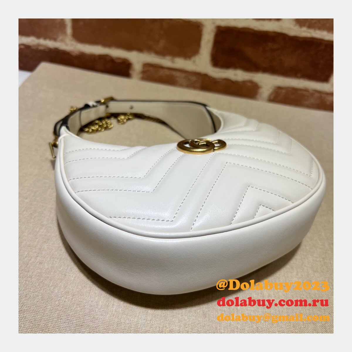 G*u*i best 699514 gg marmont half-moon-shaped replica bag