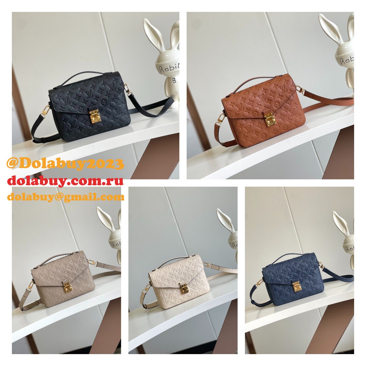AAA+ Louis Vuitton Pochette Métis Monogram M41487 Marron