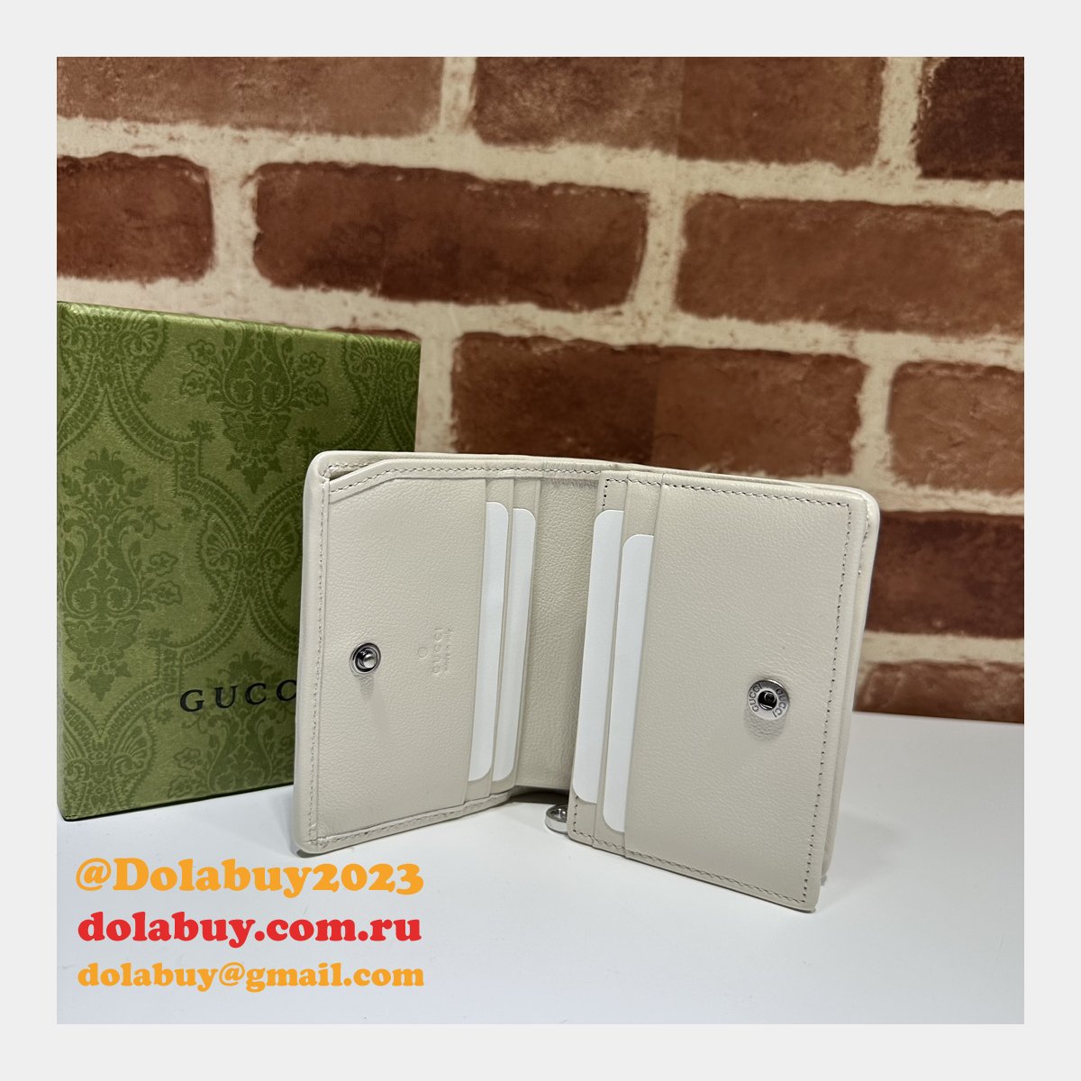 G*u*i luxury replica blondie card sase inspired wallet 760317