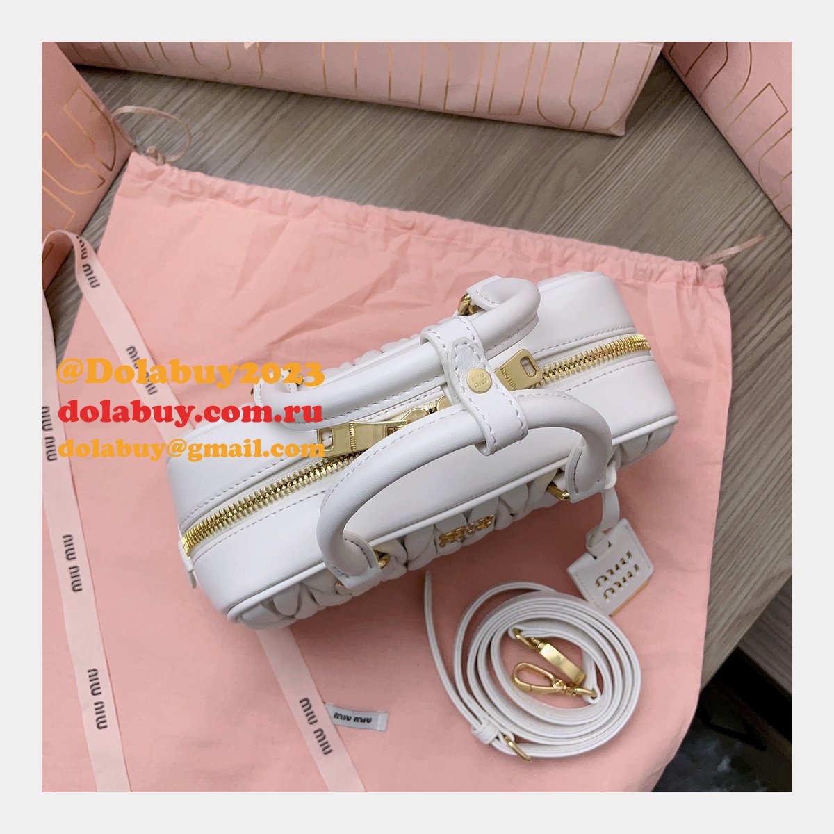 Shopping Top Grade 5BB142 Matelasse Replica Miu Miu Online Fake Bag