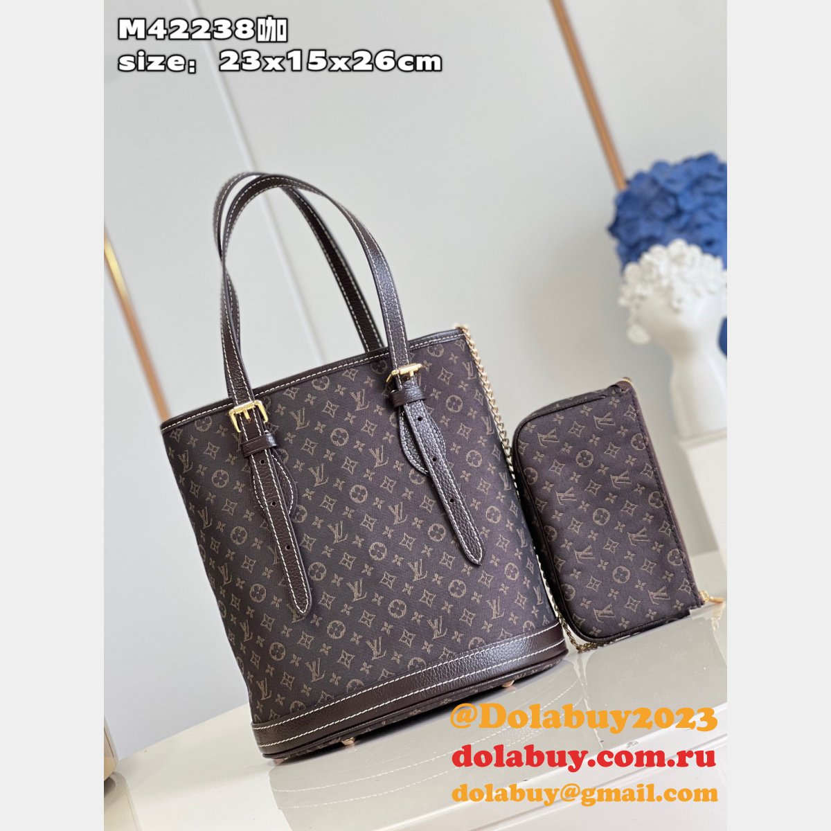 Replica Louis Vuitton Bucket Designer M42238 Shoulder Tote Bag