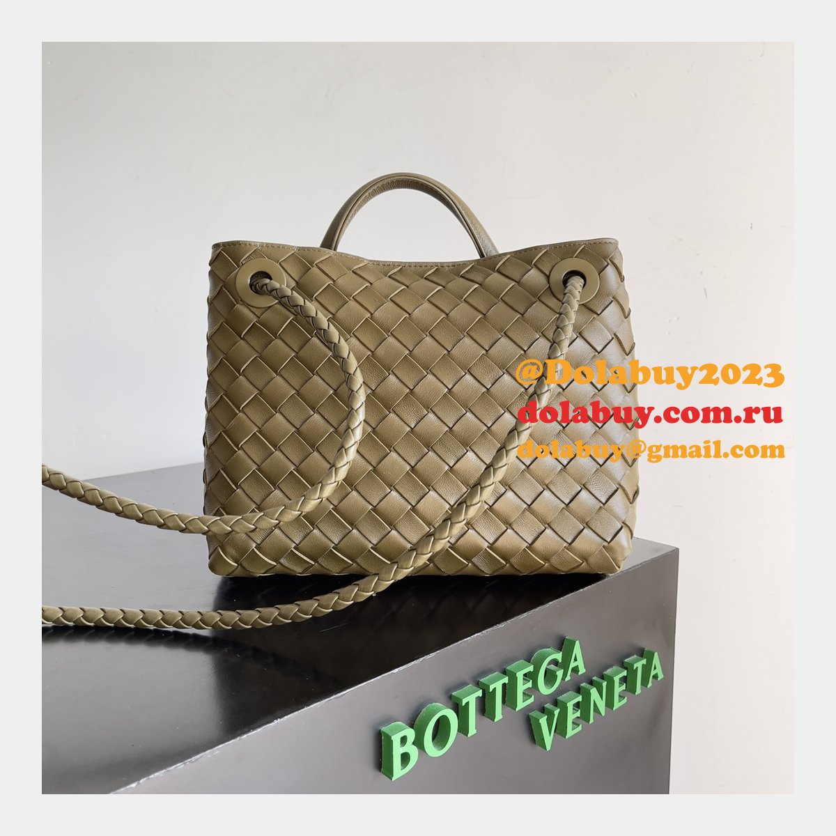 BOTTEGA VENETA ANDIAMO Small 25cm Bag Leather Strap