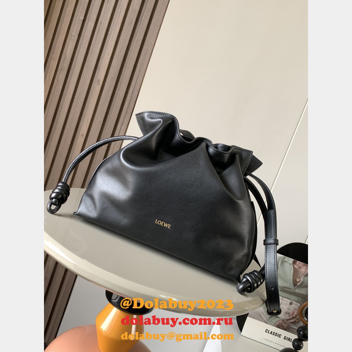 Top Quality LOEWE Medium Flamenco Clutch In Nappa Calfskin 30CM