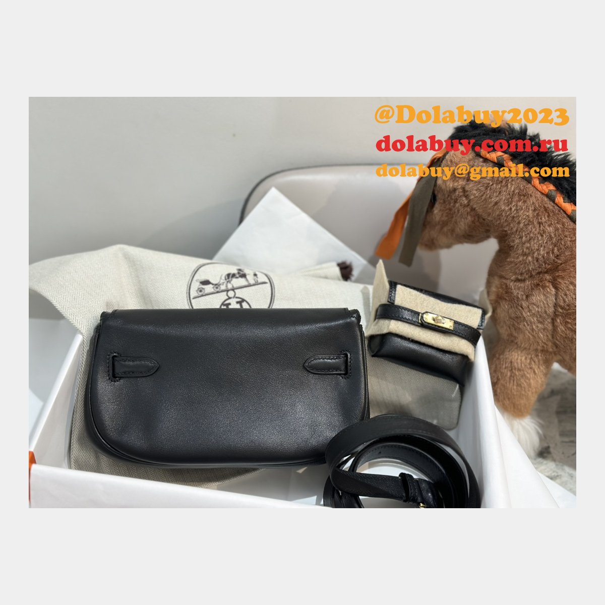 Designer hermes kelly moove 17cm swift leather Luxury bag