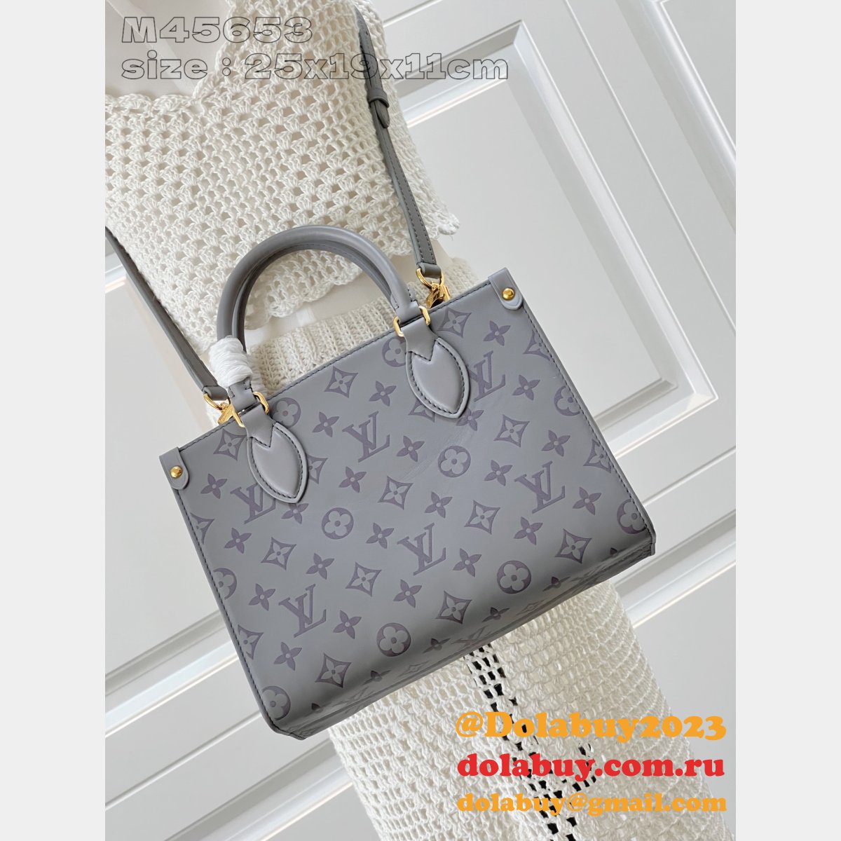 Louis Vuitton Onthego M45653 Monogram 1:1 Mirror Top Quality Fake Bag