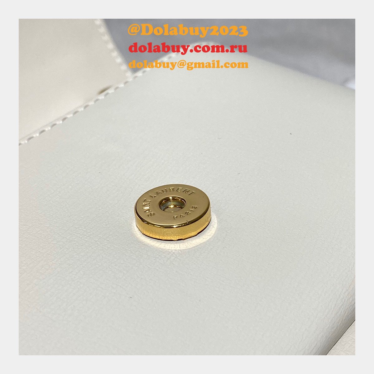 Replica YSL Sunset 19cm Pursesre Store Cream