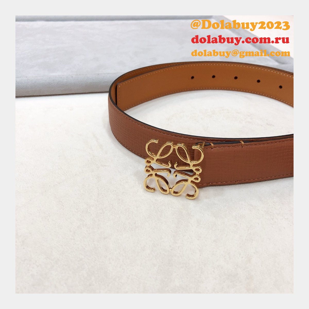 Designer Loewe Regular Knockoff 3.2CM Width Fashion Belts