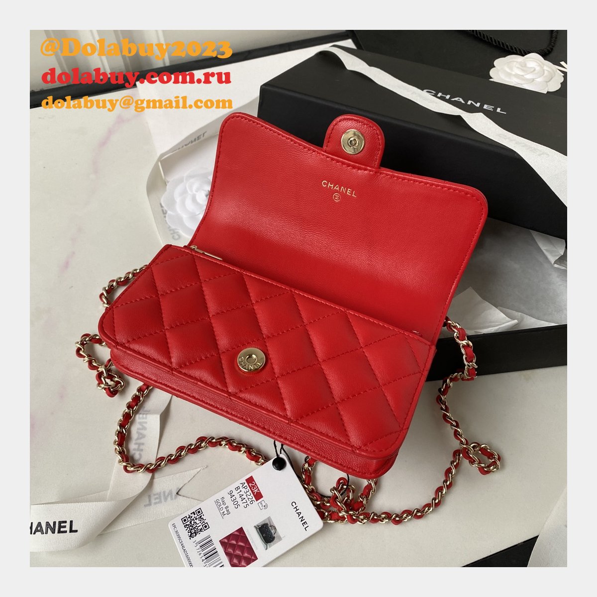 Wholesale Flap Phone Holder Fashion AP3226 Chain Replica Bag