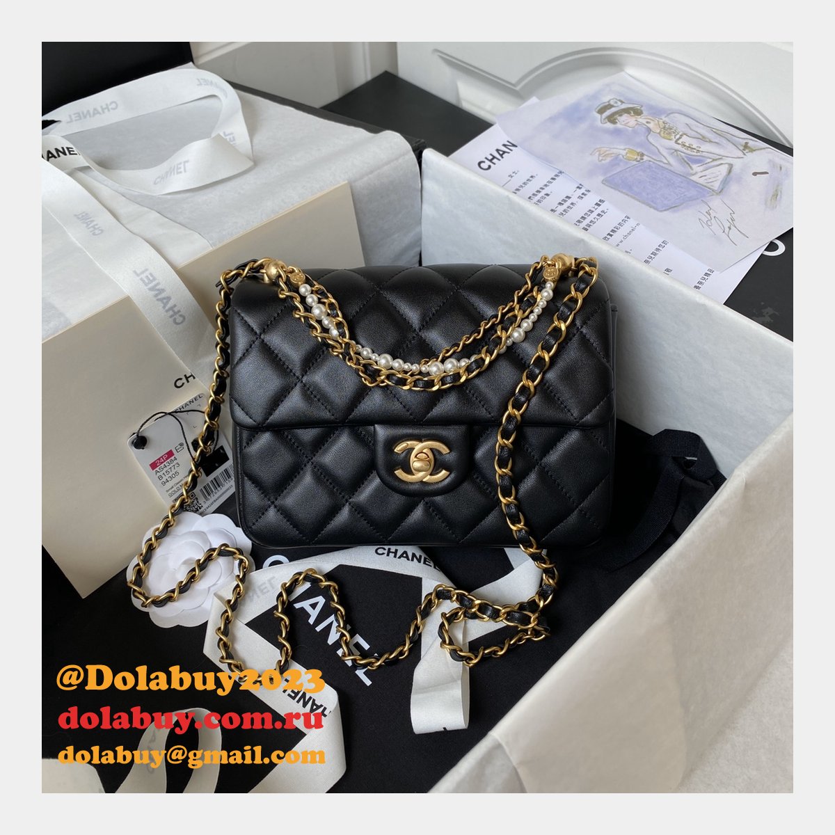 Fake Designer AS4384 Mini Flap High Quality Bag