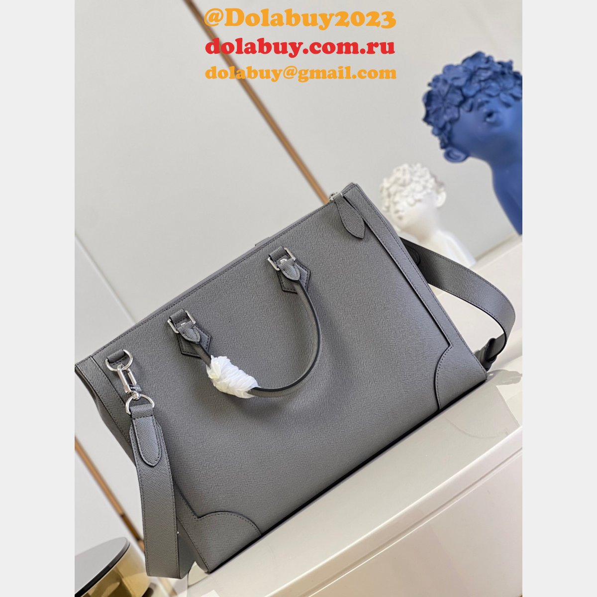 Louis Vuitton Copy Slim Briefcase Taiga Leather M30810 Men Bag