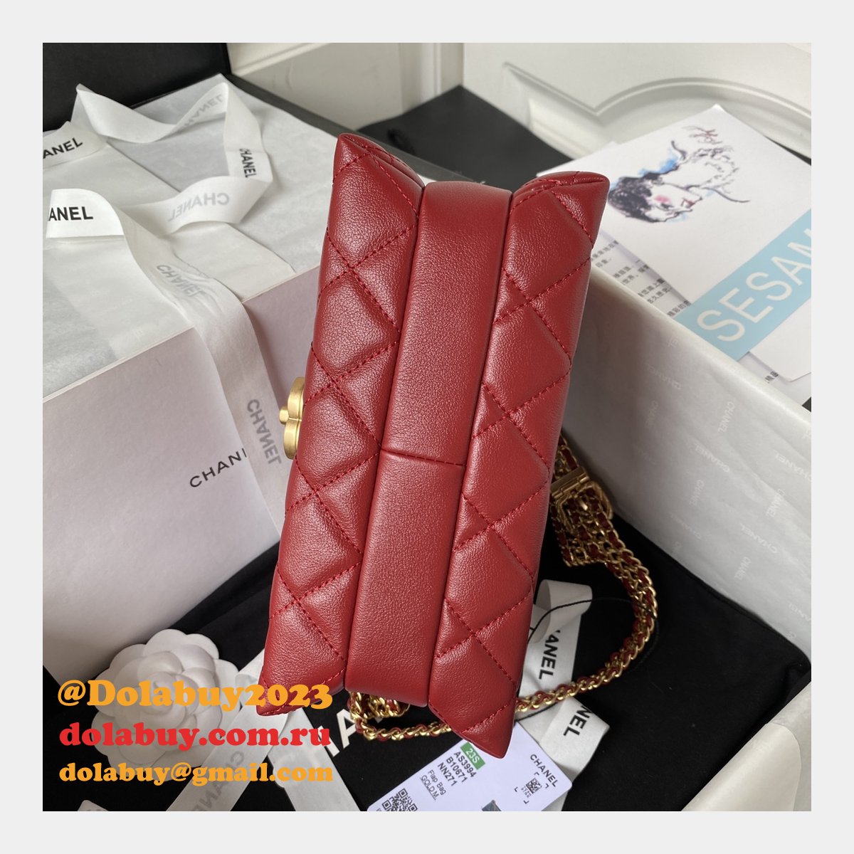 1:1 Mirror Flap Fashion Chain Best AS3994 Replica Quality Bag