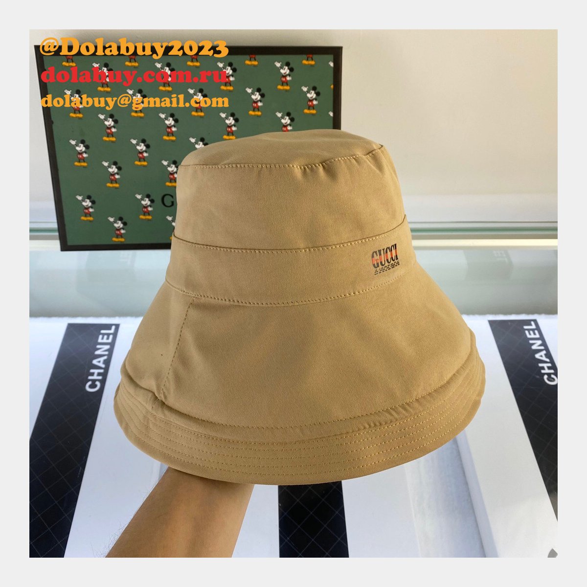 luxury G*u*i foldable simple fisherman hat