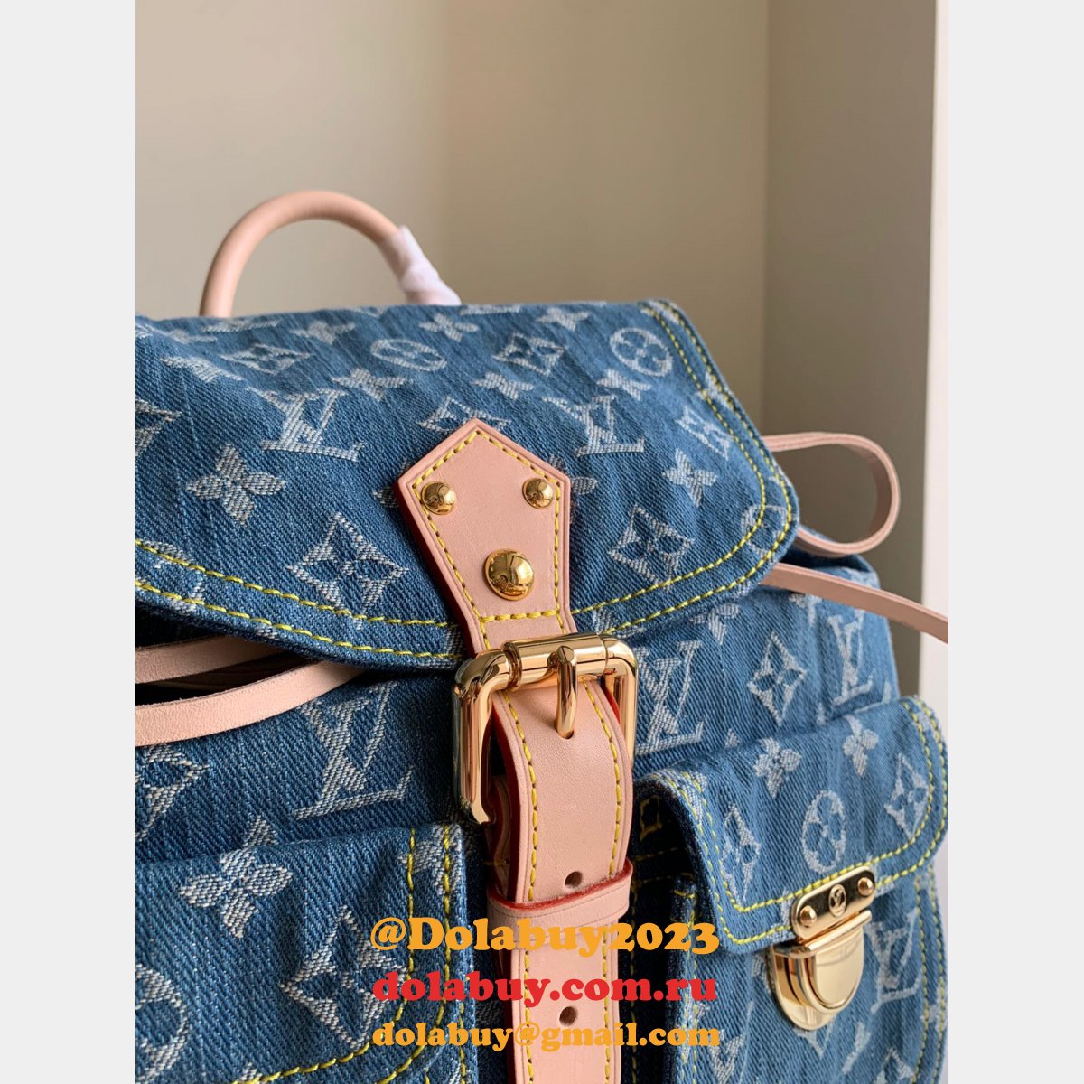 Louis Vuitton High Quality Designer Replica M44460 Denim Dackpack Bag