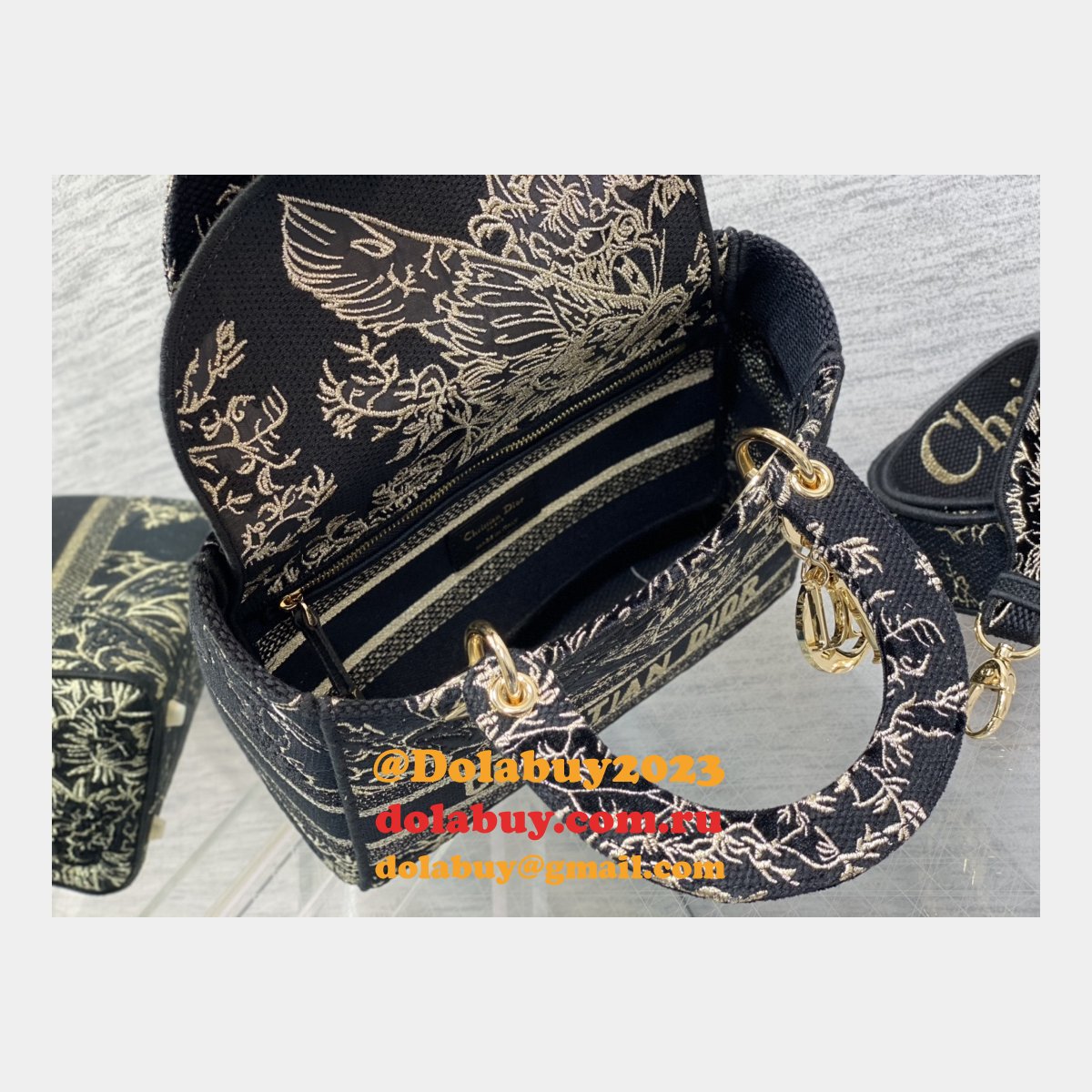 Perfect 1:1 Christian Dior Replicas Lady Best 24CM Black Bag