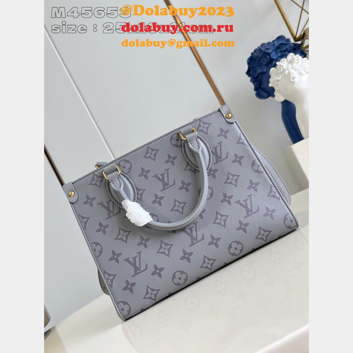 Louis Vuitton Onthego M45653 Monogram 1:1 Mirror Top Quality Fake Bag