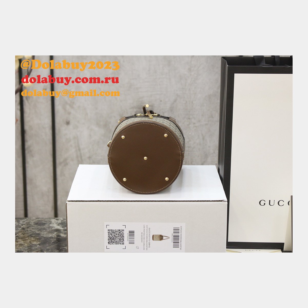 G*u*i 637115 replicas horsebit 1955 small bucket bag