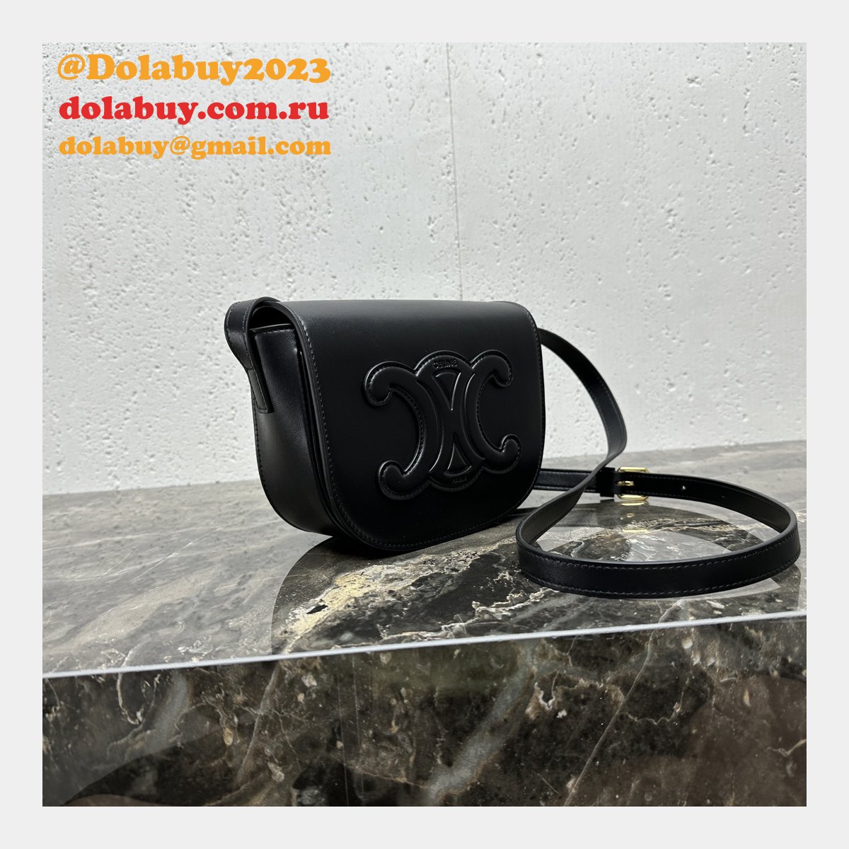 Perfect Celine Replicas 198263 Folco Cuir Triomphe Smooth Calfskin