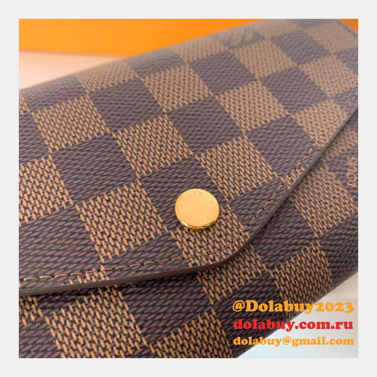 AAA+ LV N60114/N63209 Sarah Wallet Damier Ebene