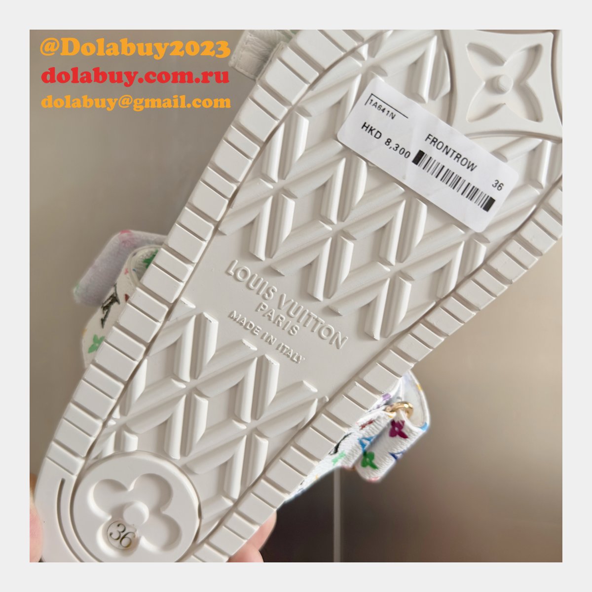 Wholesale LV TM Bom Dia Flat Comfort Mule