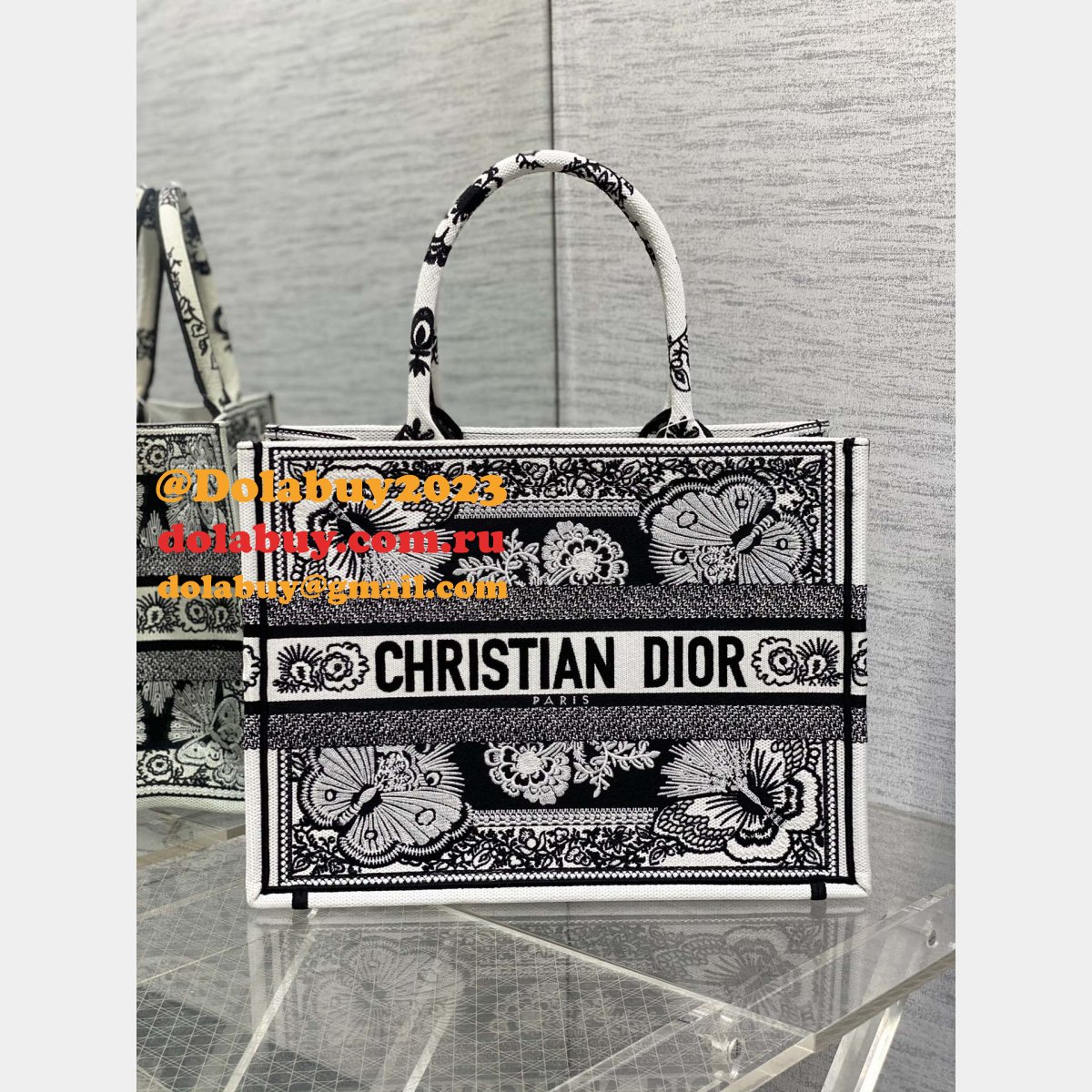 Replica CD Book Tote Dior Designer Tote for Sale