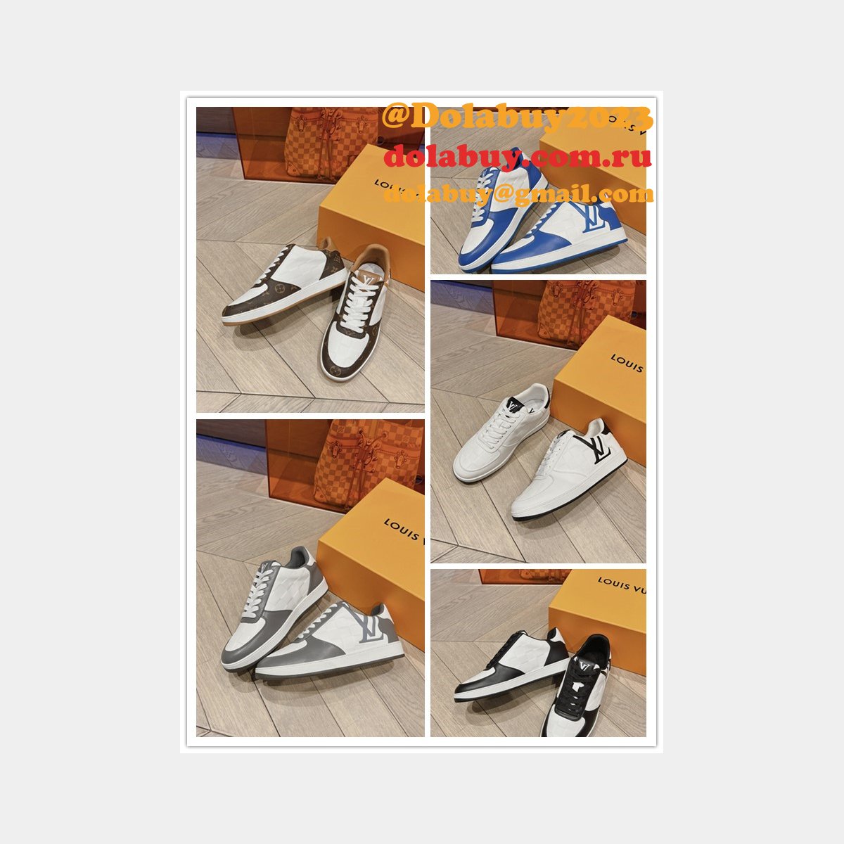 Luxury LOUIS VUITTON Rivoli Sneaker Fashion