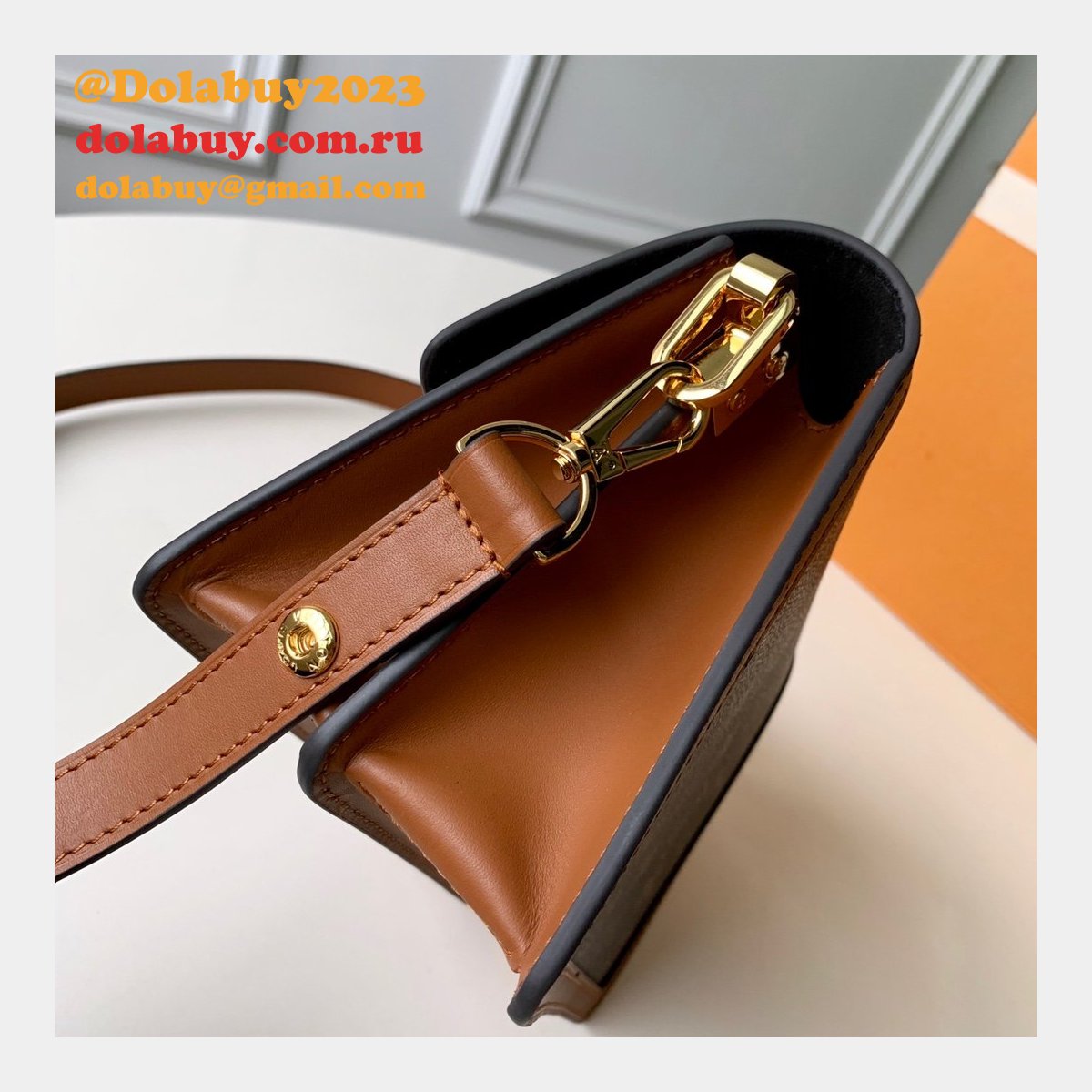 7 Star Louis Vuitton Replica Dauphine MM Monogram in Marron M44391