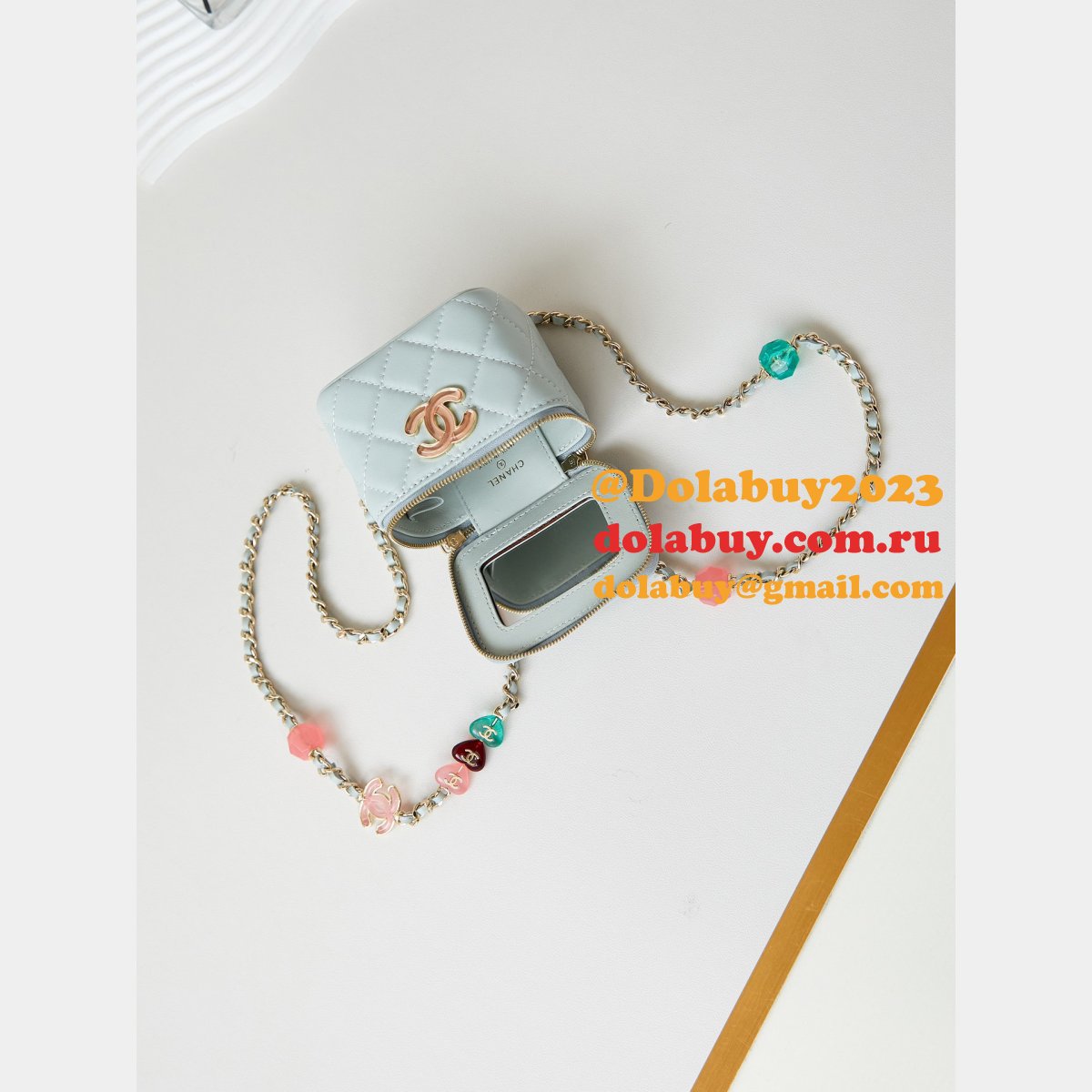 Replica Designer Enamel Love Makeup Lipstick Box AP3230 Bag