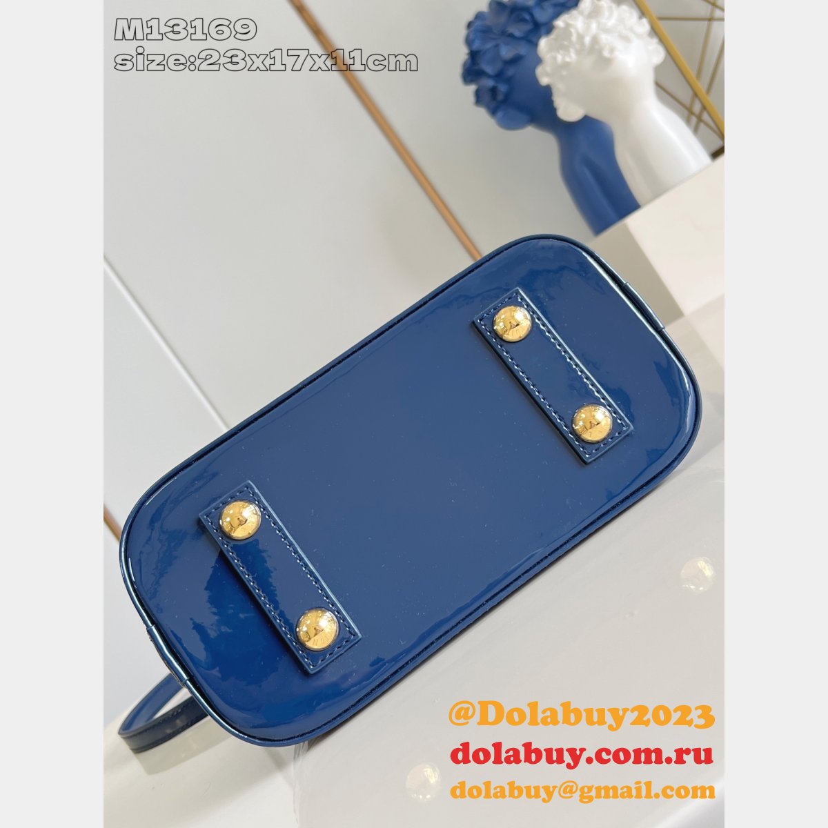 Louis Vuitton Alma BB M13169 Blue Top Quality Replica Handbag