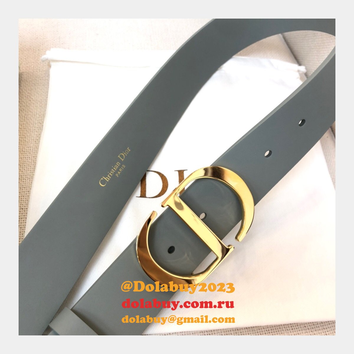 UK Top Quality Christian Dior 3.5CM Multi-color Belts