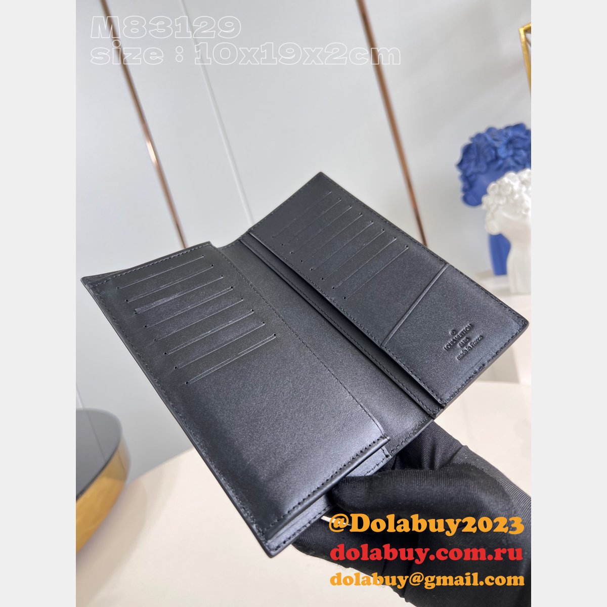 Brazza Slender Pocket Organizer Wallet Replica LV Bag