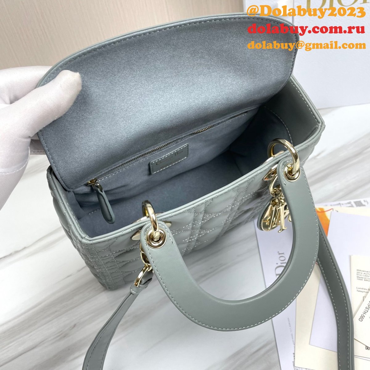 Fashion Christian Dior Lady Dior Top Quality 24CM Fake Bag