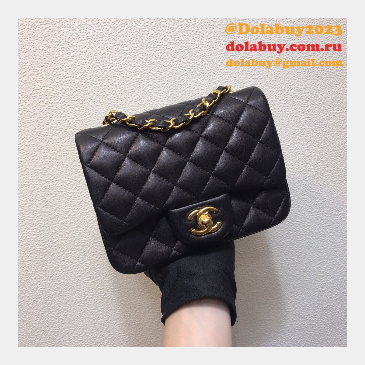 Fashion CC 1115 Lambskin Flap Bag 17cm