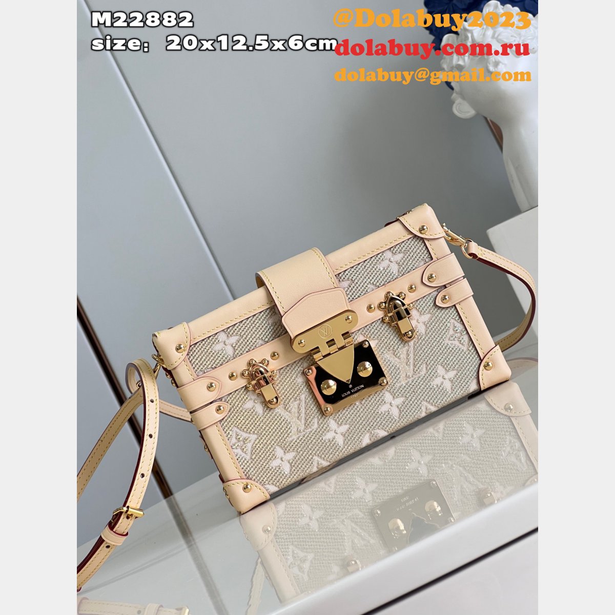 Petite Malle Other Monogram Canvas Replica Louis Vuitton M22882 Bag