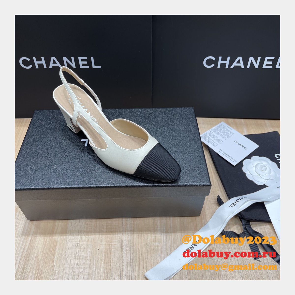 Luxury Knockoff CHANE Cheap SLINGBACKS