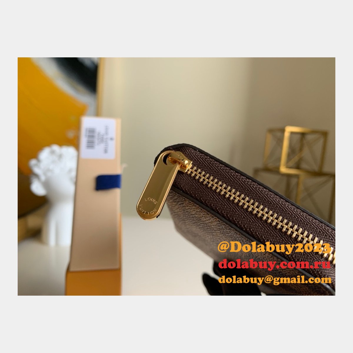 Louis Vuitton Wholesale N63070 Zippy Coin Purse Damier Ebene