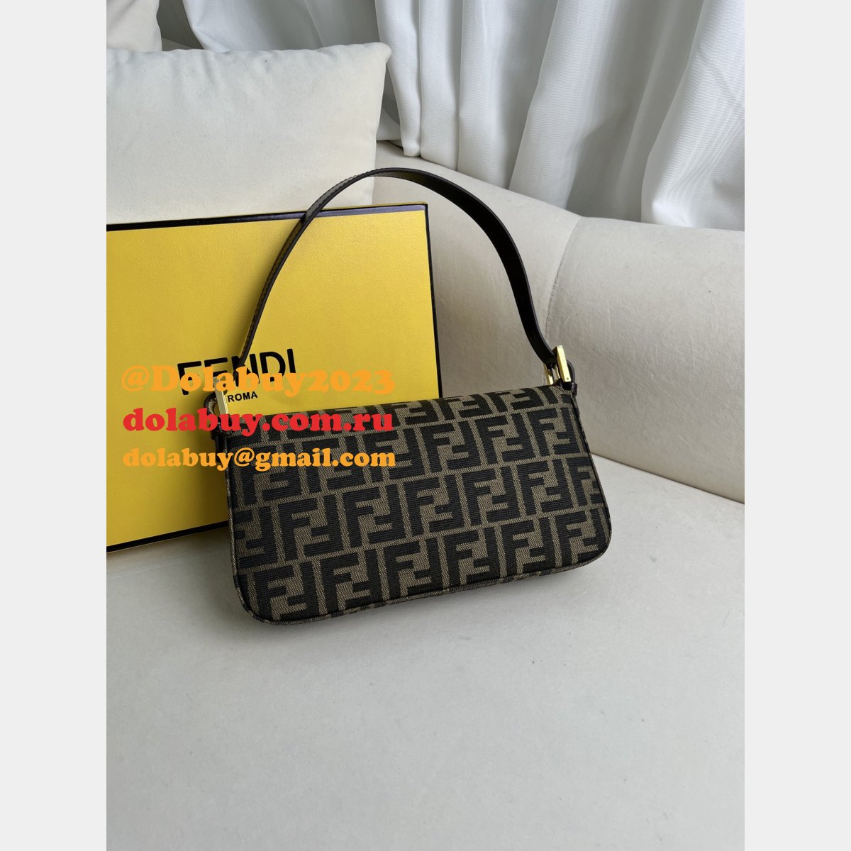 perfect 1:1 mirror F**di baguette handbag