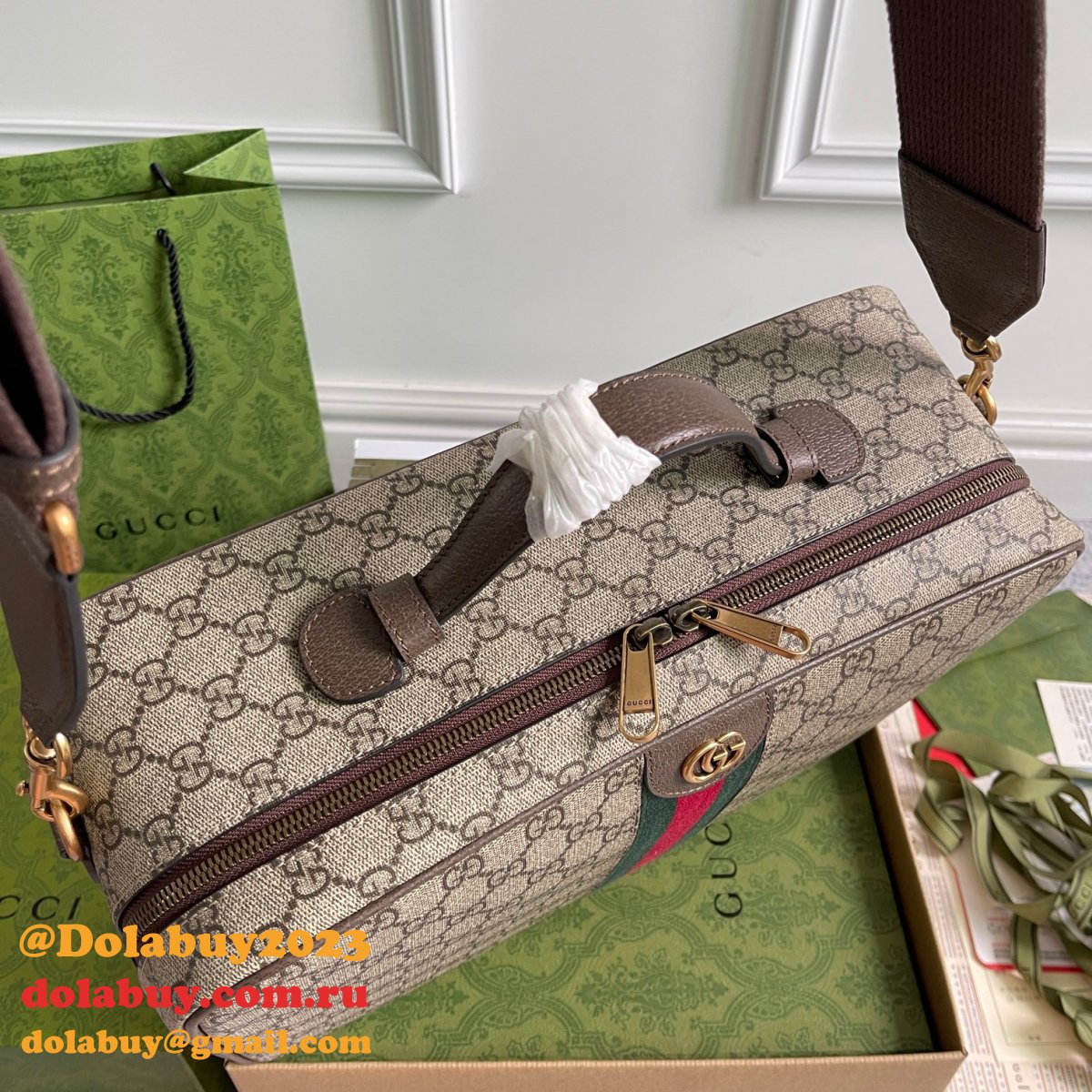 top quality G*u*i savoy shoe case supreme 752587