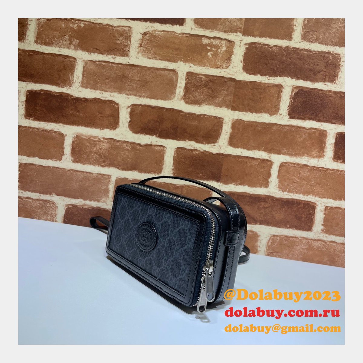 G*u*i luxury designer mini bag with interlocking g 671674 gg supreme