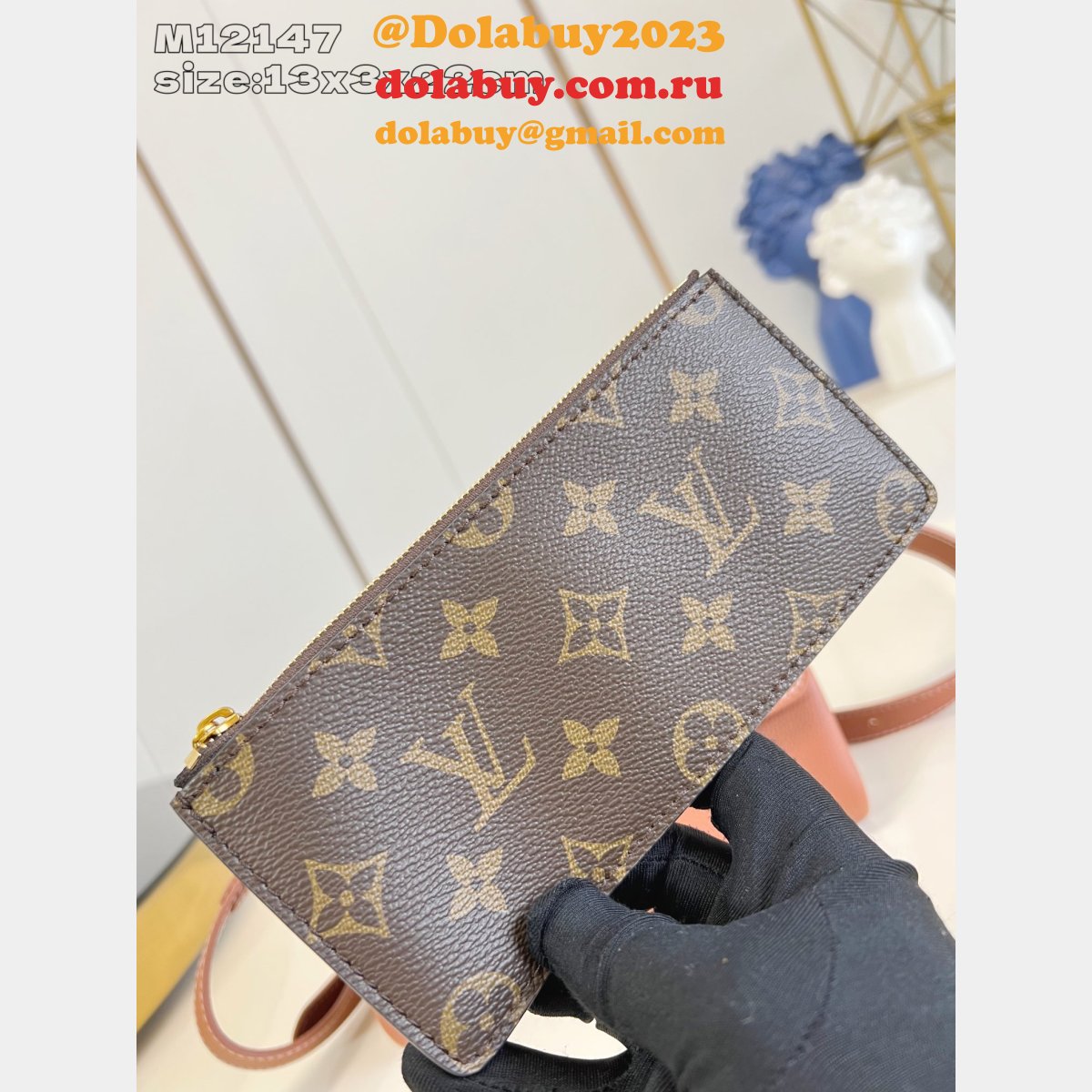 Louis Vuitton Designer Wallet On Chain Low Key M12147 Brown Bag