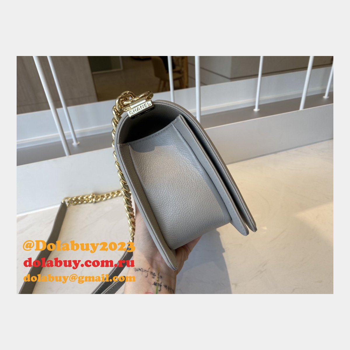 CC Replicas Calfskin & Ruthenium-Finish Metal Boy Many Colours