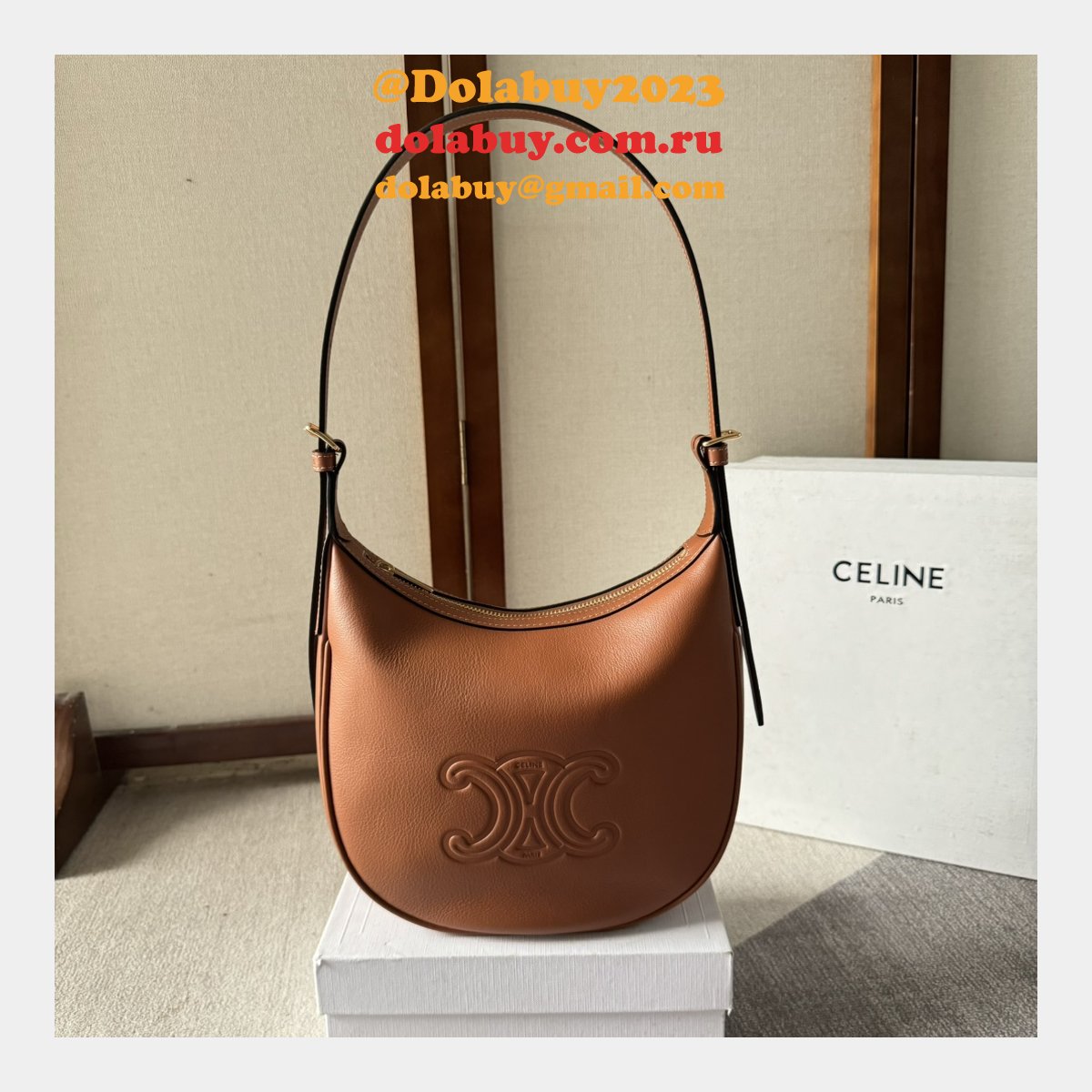 Celine Inspired 117253 Small Heloise Cuir Triomphe Bag
