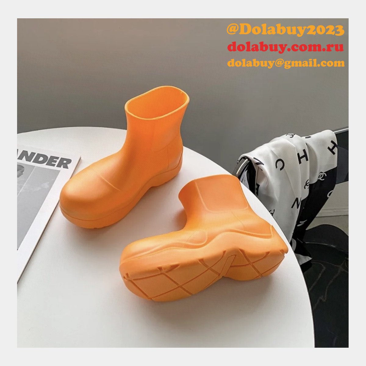 Best Top Quality Replica Bottega Veneta Rain Boots Dupe Shoes